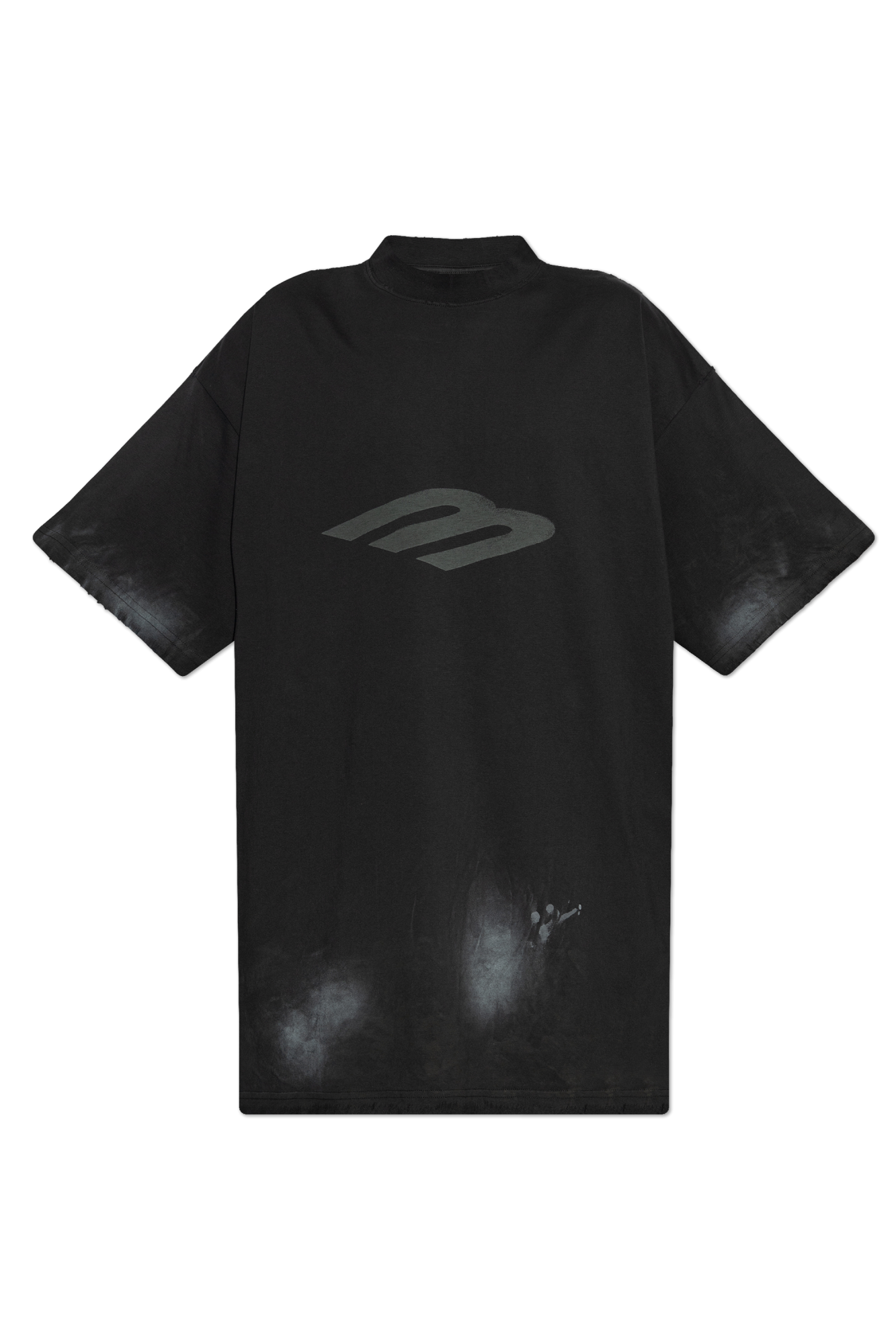 Balenciaga Super Tight Shiny Fitted T-Shirt 'Black